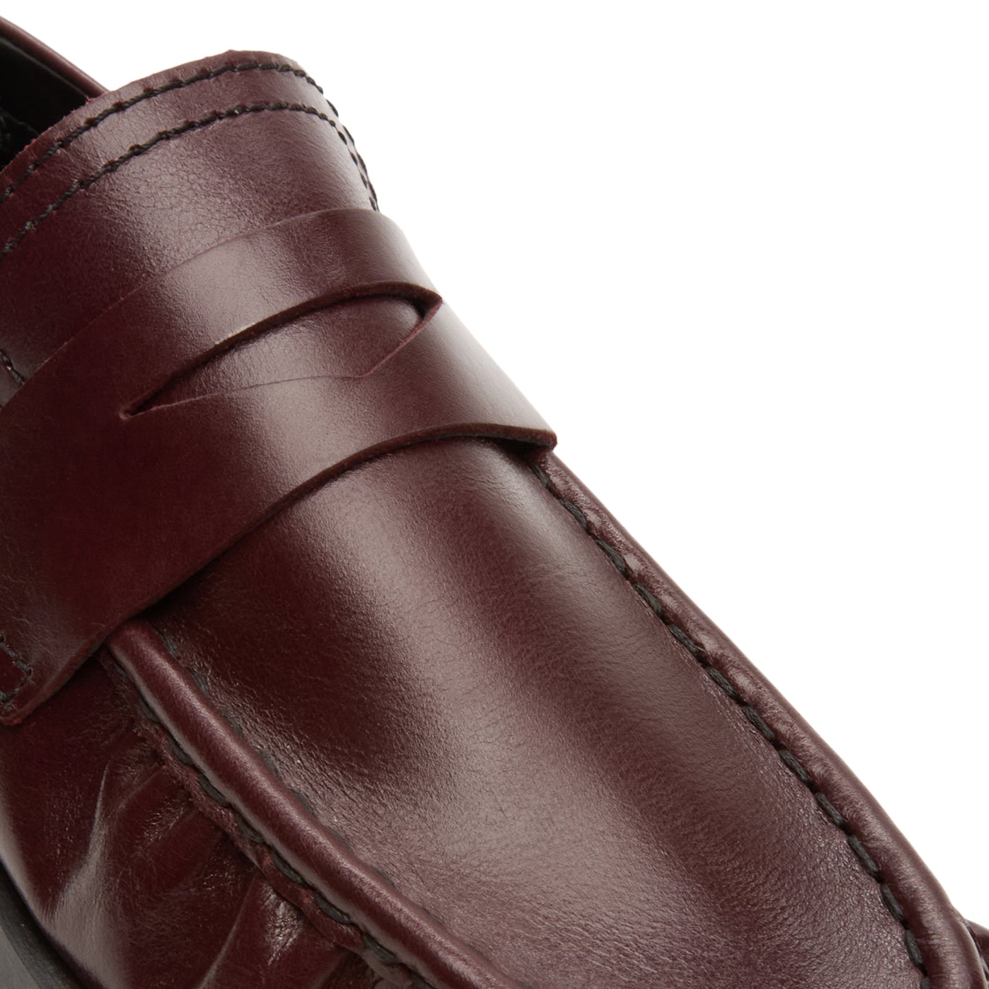 Miista Zita Burgundy Moccasin Loafers (Burgundy)