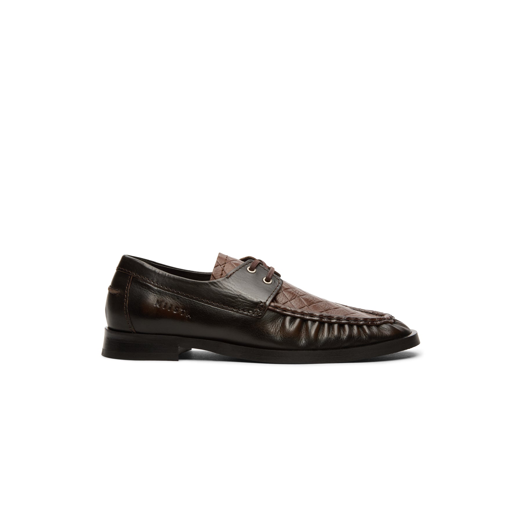 Miista Edelira Brown Derby Loafers (Brown)