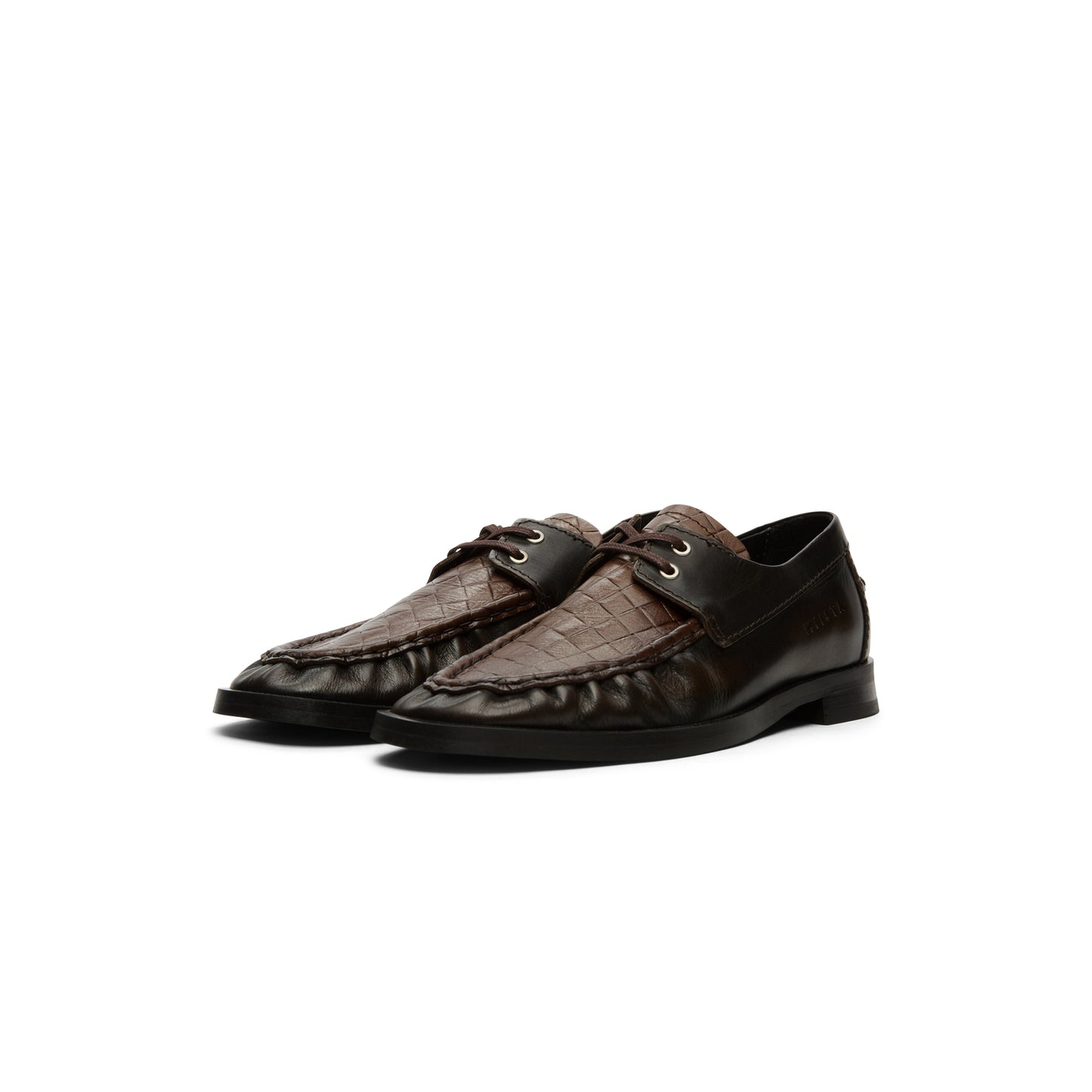 Miista Edelira Brown Derby Loafers (Brown)