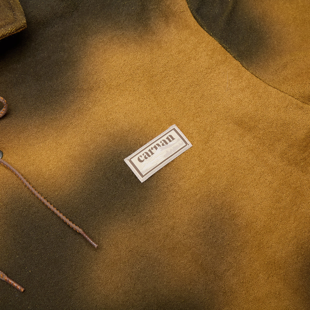 CARNAN Pattern Fleece Rugby Polo (Yellow Ochre)