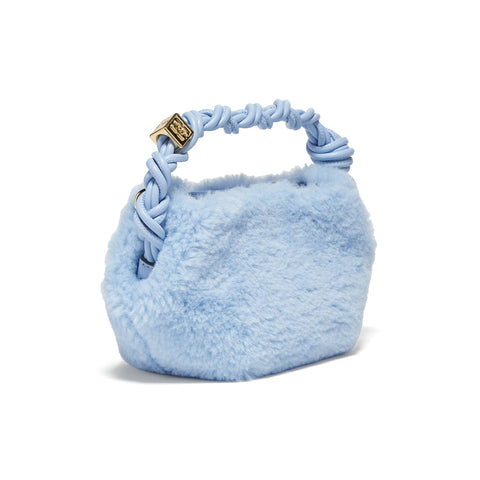 GANNI Bou Bag Mini Fur (Light Blue Vintage)