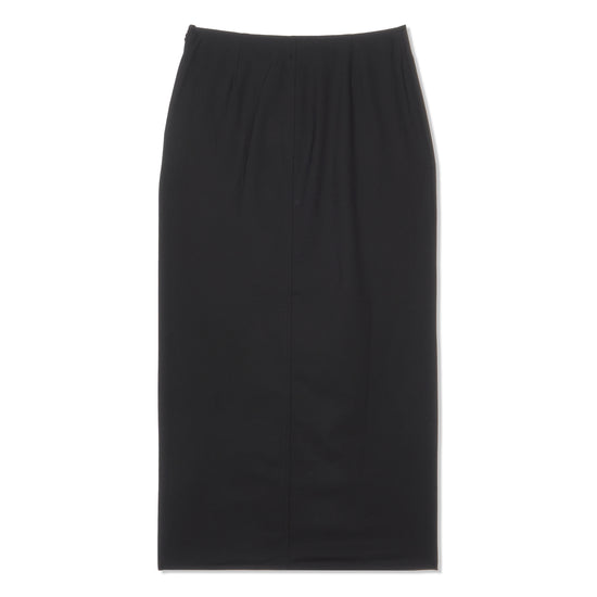 GANNI Drapey Melange Midi Skirt (Black)