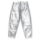 GANNI Foil Stary Jeans (Bright White)