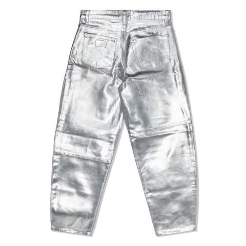 GANNI Foil Stary Jeans (Bright White)