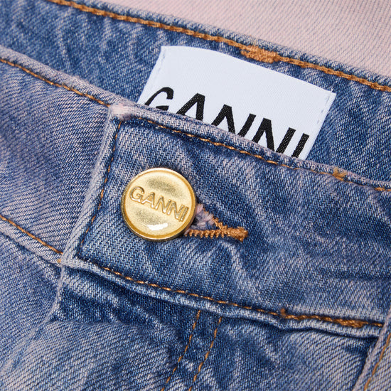 GANNI Future Denim Wide Jeans (Bleach)