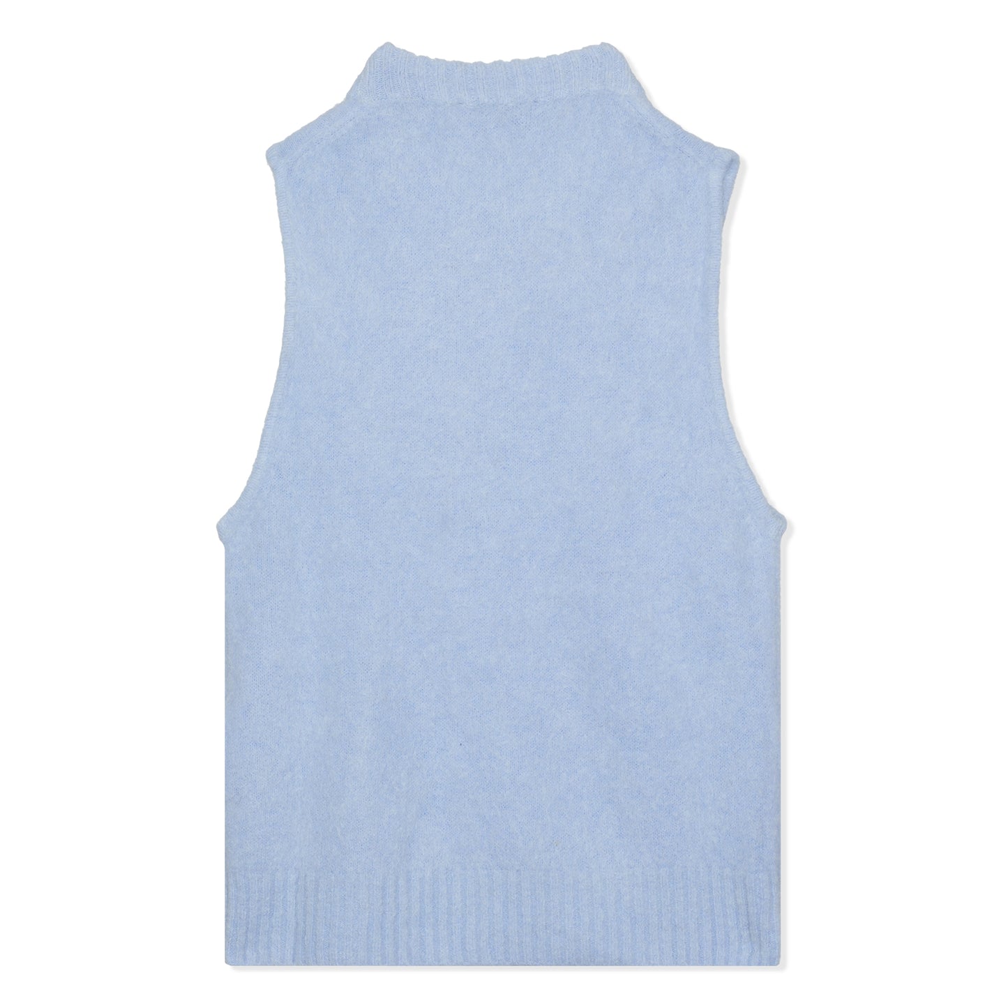 GANNI Brushed Alpaca O-neck Vest (Powder Blue)