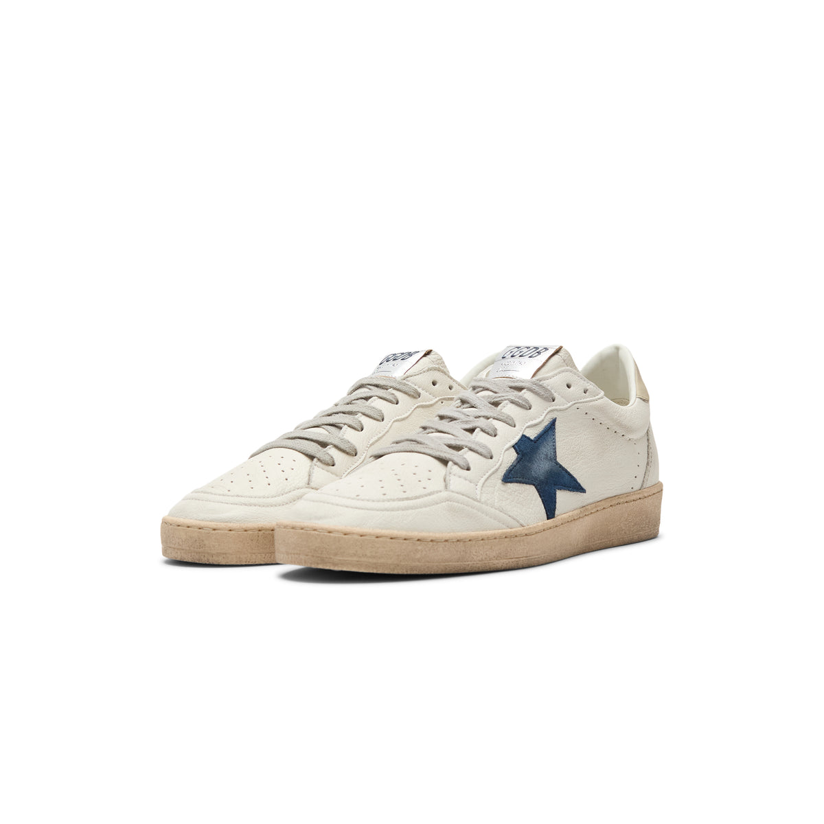 Golden Goose Ballstar Nappa Upper Toe And Spur (White/Blue/Ice)