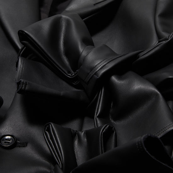 Comme Des Garcons Bow Faux Leather Jacket (Black)