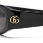 Gucci Cat Eye Acetate Sunglasses (Black/Grey)