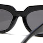 Gucci Geometric Fram Sunglasses (Black/Grey)