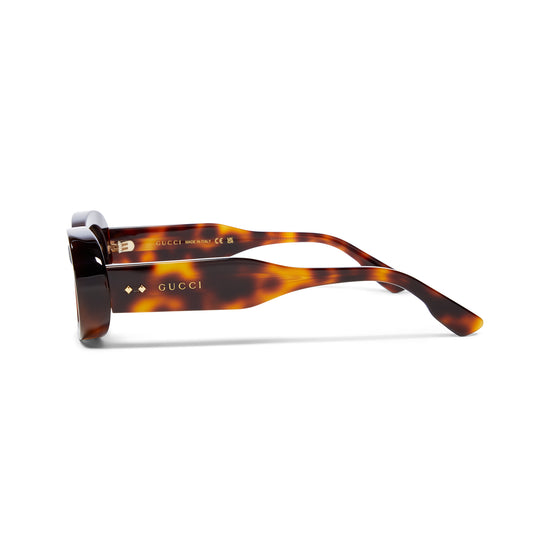 Gucci Oval Havana Sunglasses (Havana/Brown)