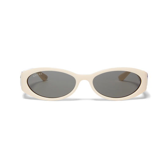 Gucci Round Sunglasses (Ivory/Grey)