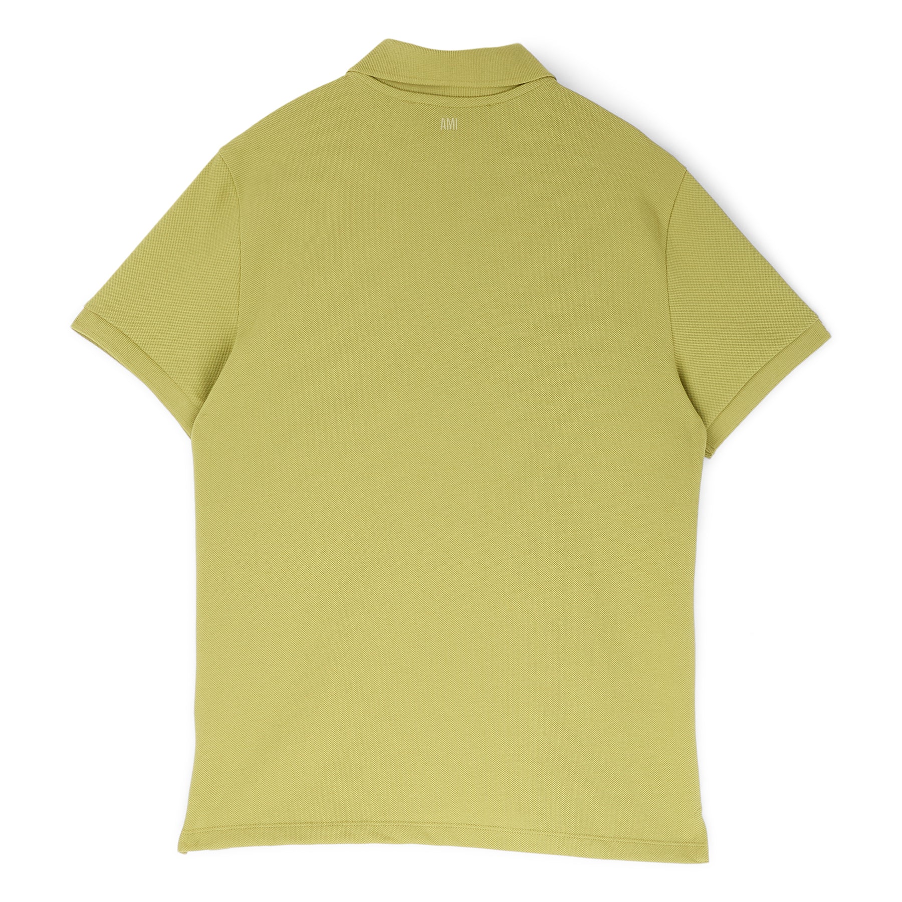 AMI Contrasted AMI De Coeur Polo Shirt (Matcha)