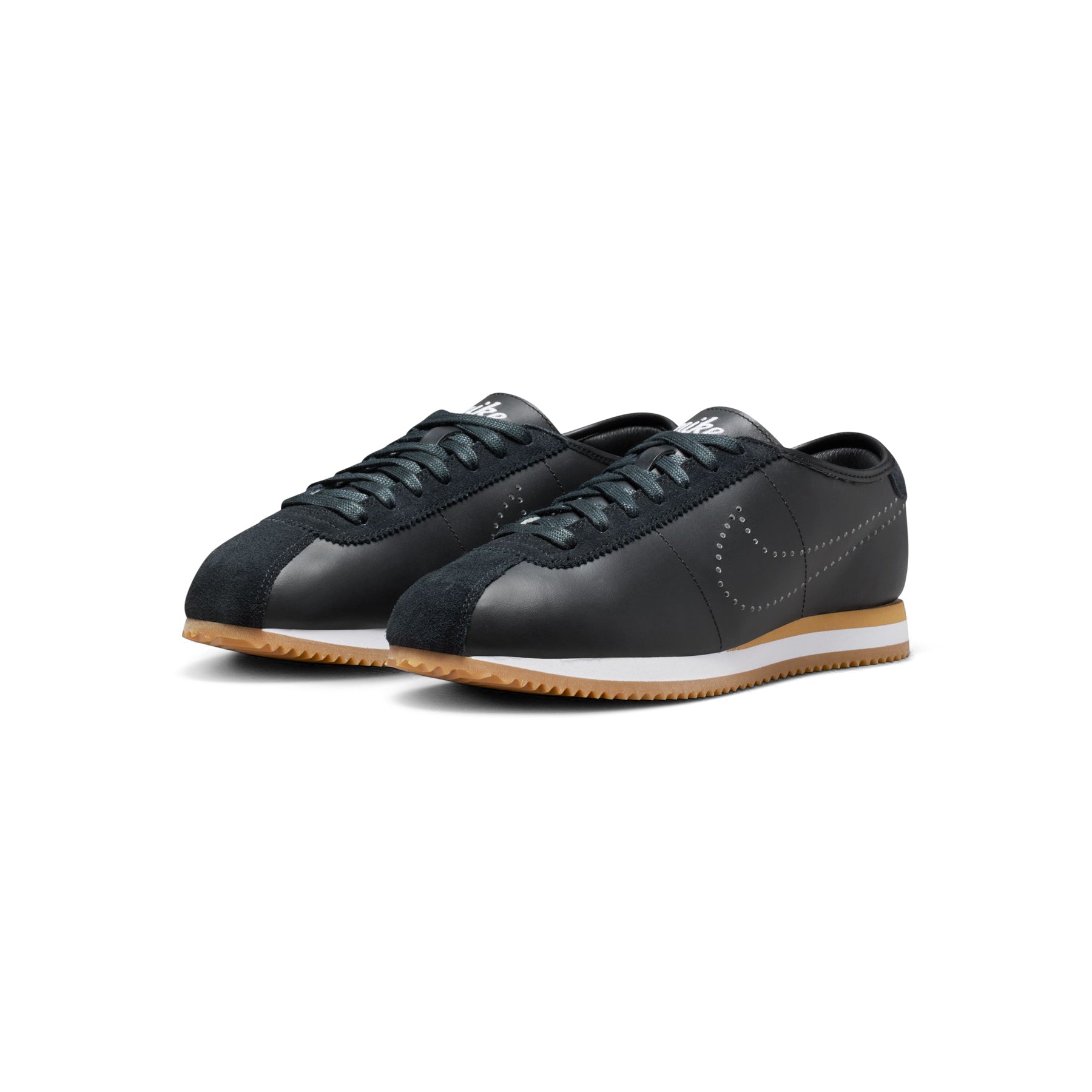 Nike Womens Cortez Leather (Black/White/Gum Light Brown)