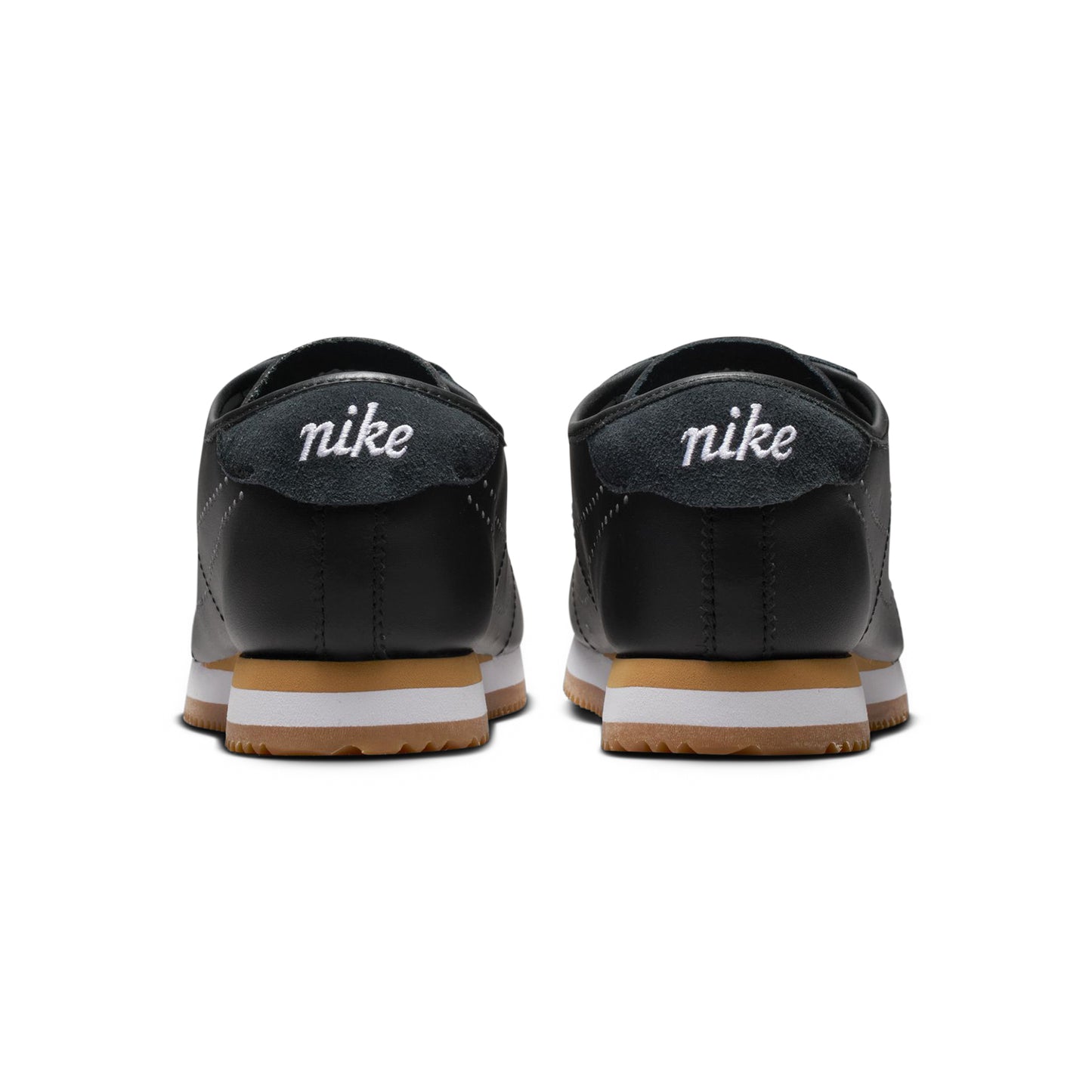 Nike Womens Cortez Leather (Black/White/Gum Light Brown)