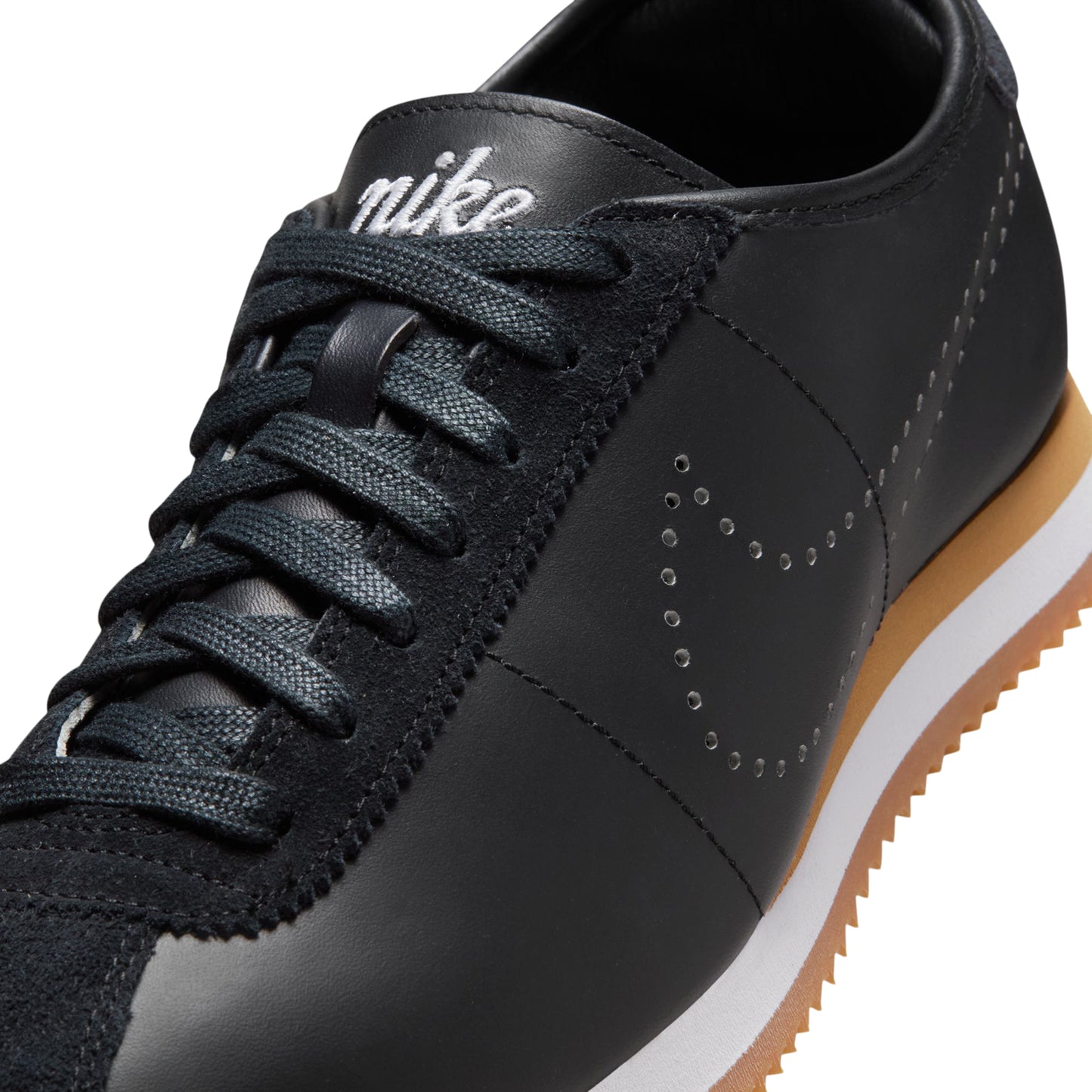 Nike Womens Cortez Leather (Black/White/Gum Light Brown)