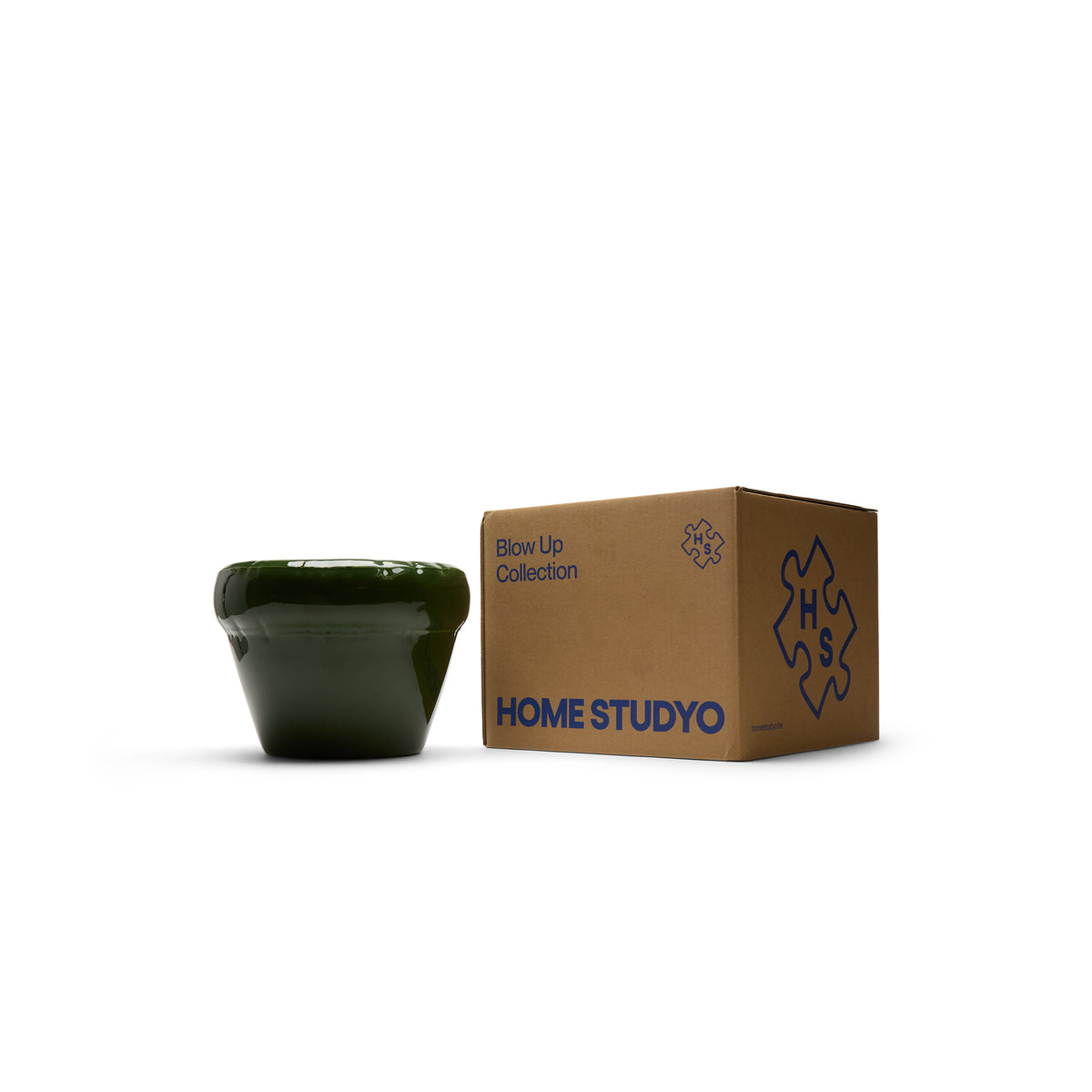 Home Studyo Planter 'PIERRE' Gloss (Moss)