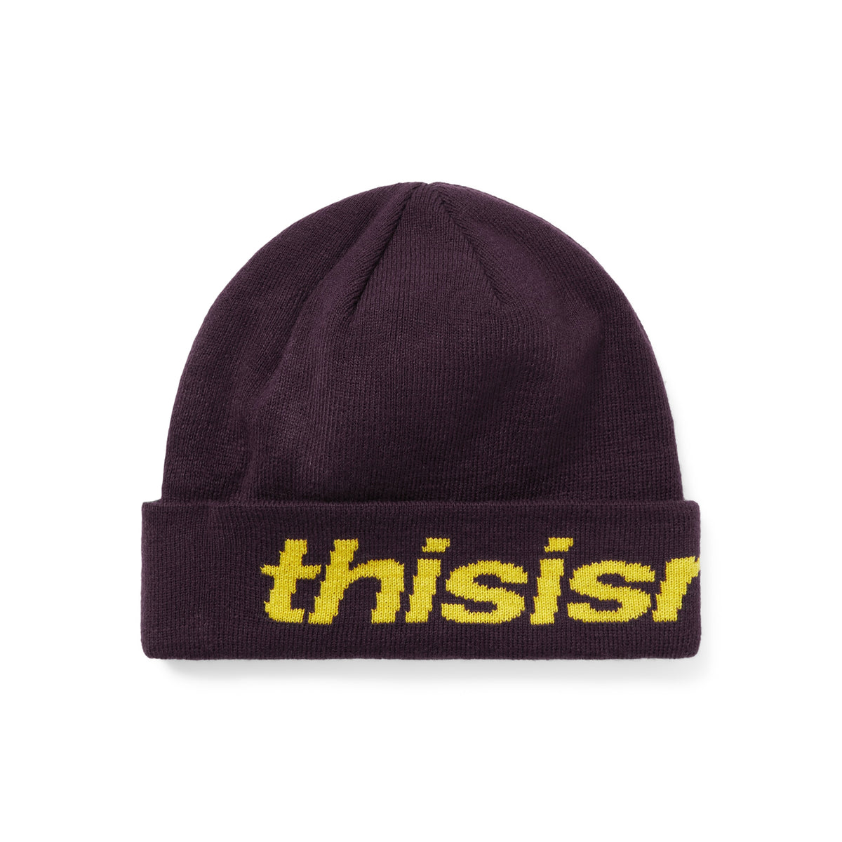 thisisneverthat HSP-Logo Big Cuff Beanie (Purple)