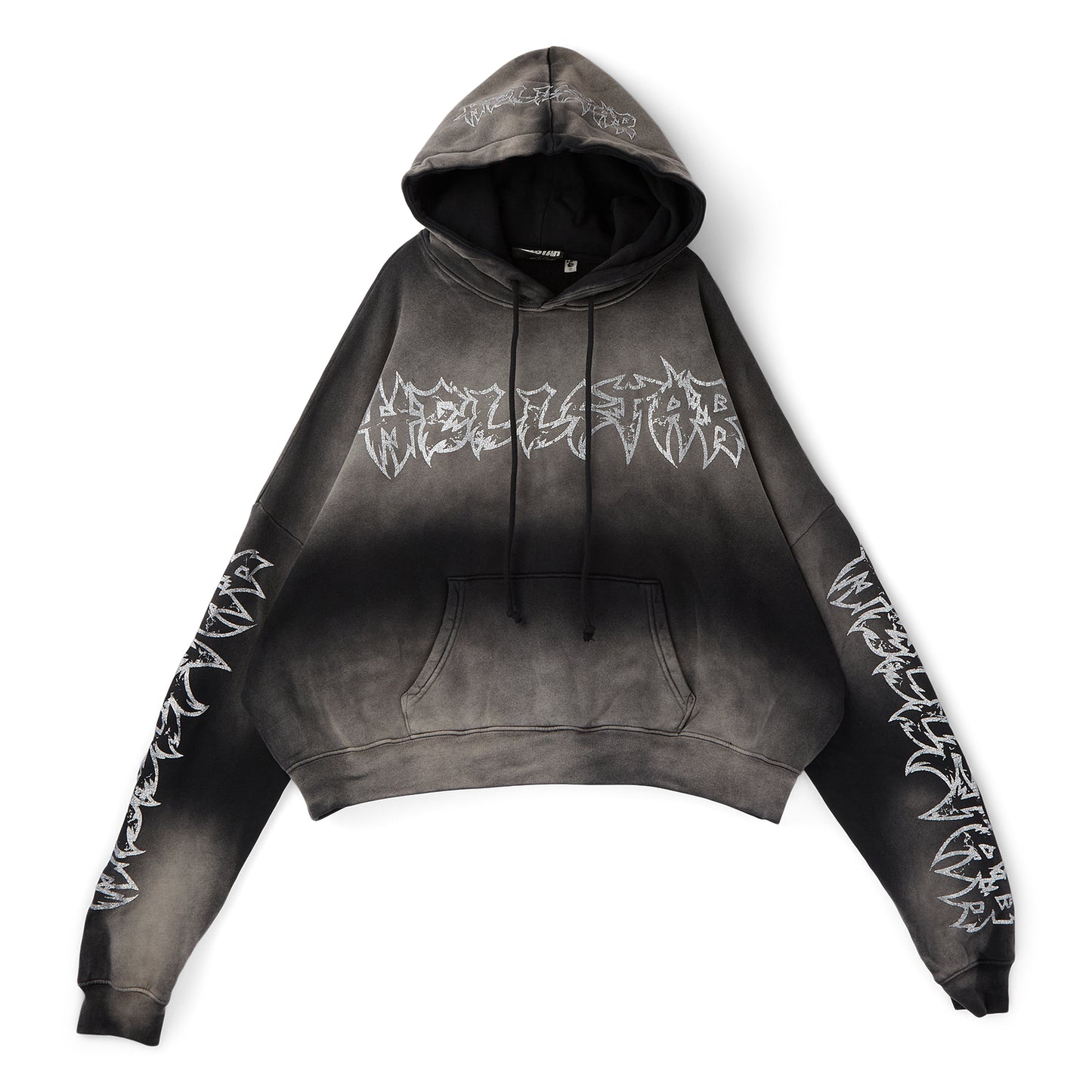 Hellstar Stars Shine Graffiti Hoodie (Black)