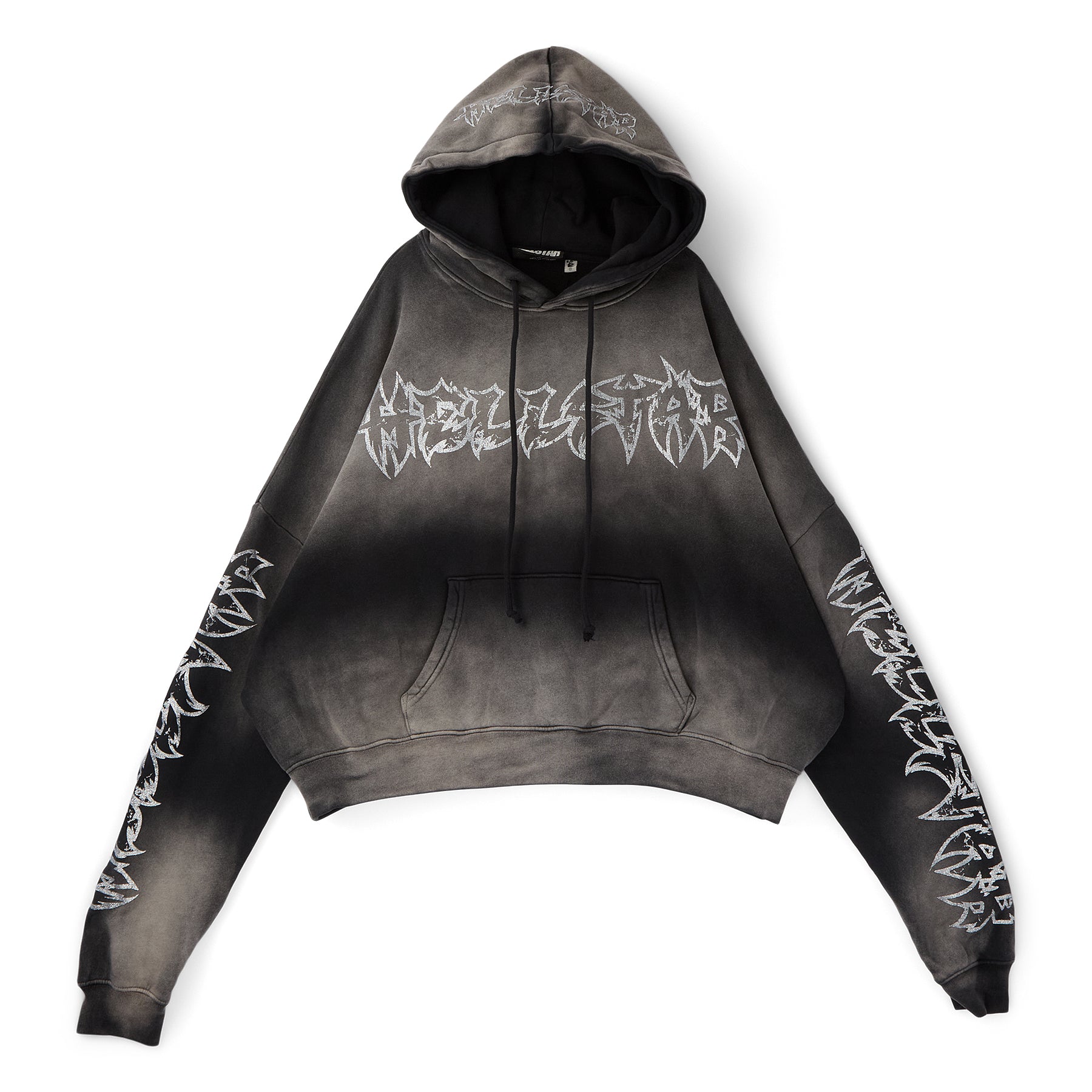 Hellstar Stars Shine Graffiti Hoodie (Black)