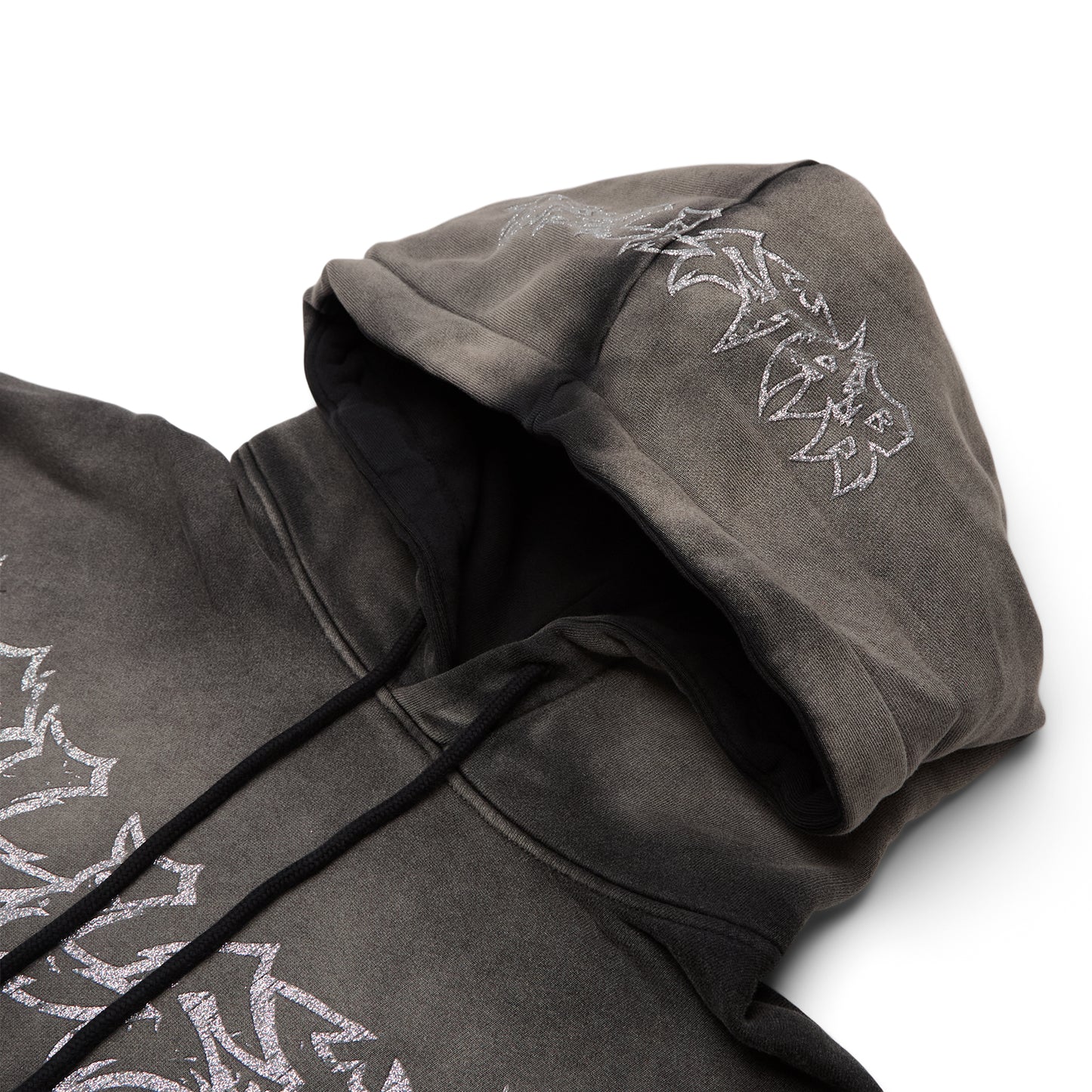 Hellstar Stars Shine Graffiti Hoodie (Black)