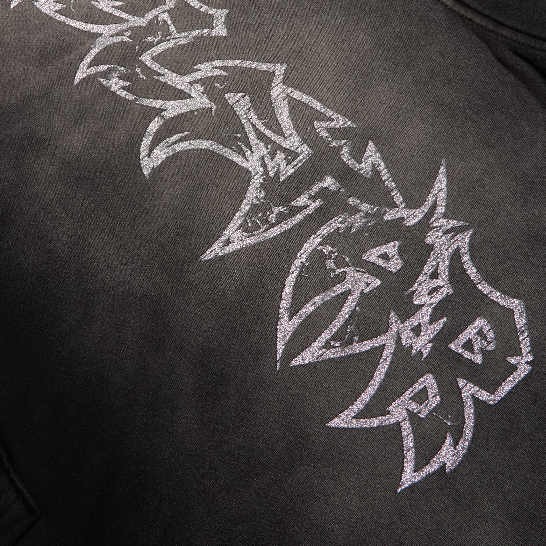 Hellstar Stars Shine Graffiti Hoodie (Black)