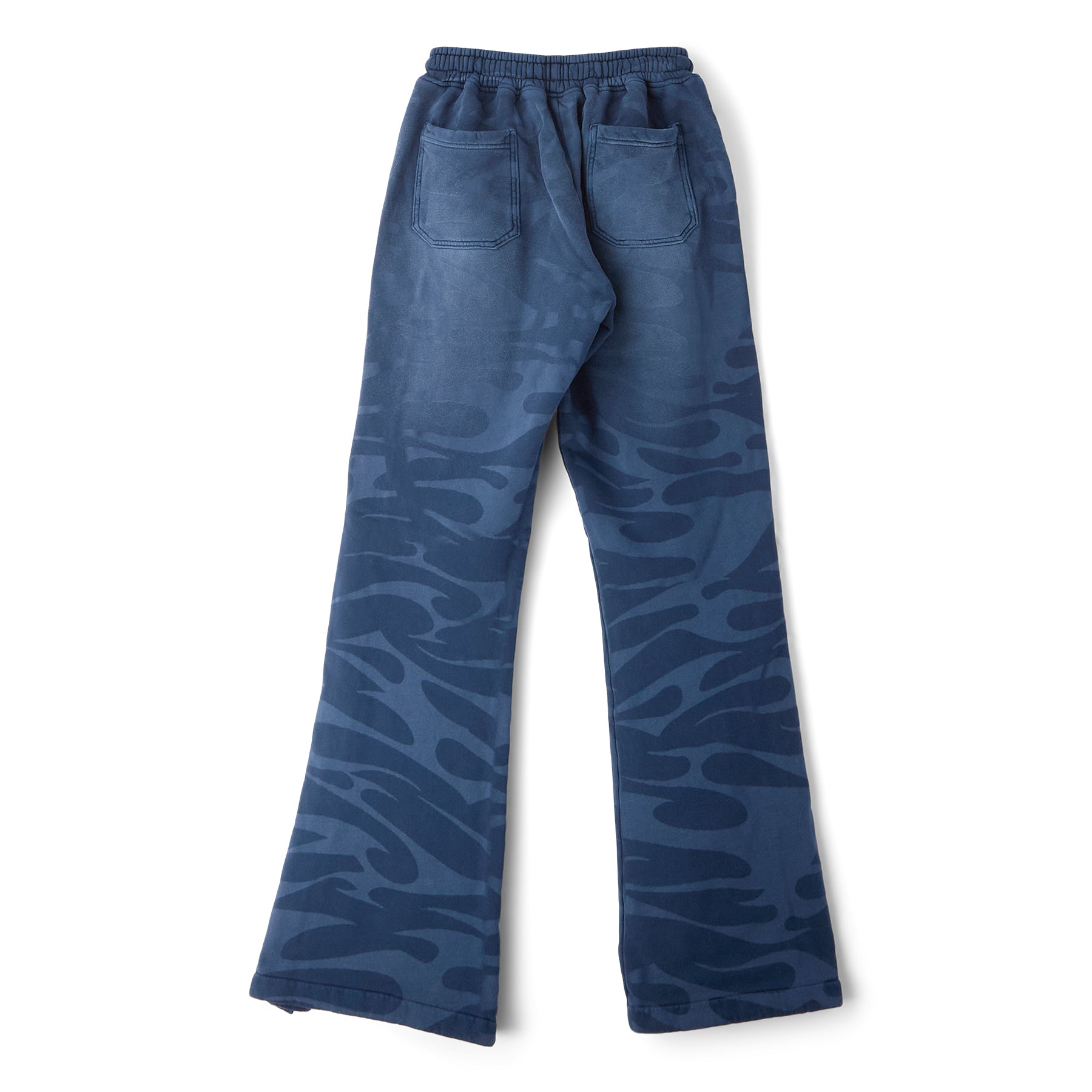 Hellstar Snap Sweatpants W/ Flame (Black)