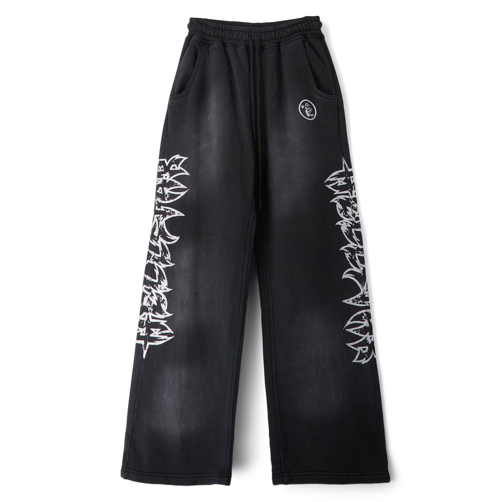 Hellstar Stars Shine Graffiti Sweatpants (Black)