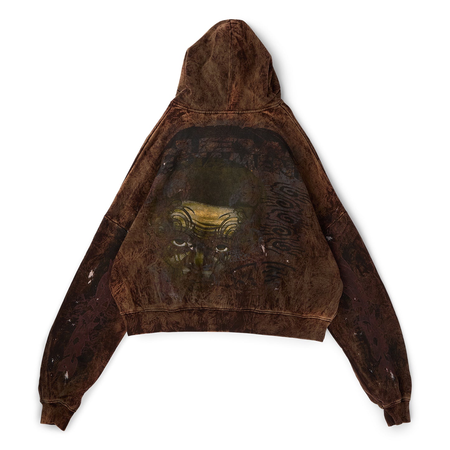 Hellstar H-Star Graffiti Hoodie (Brown)