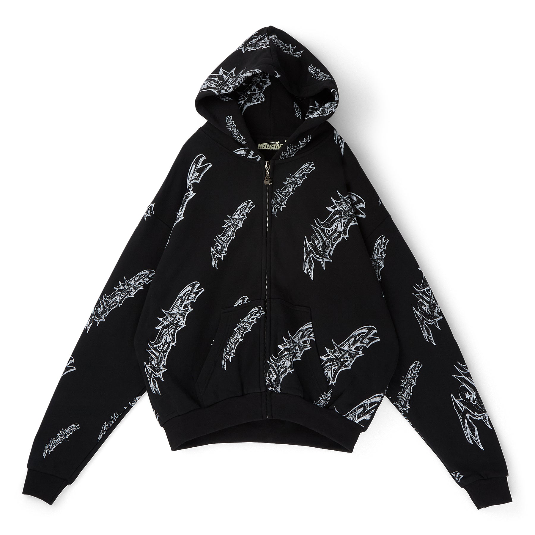 Hellstar Roll Print Graffiti Zip Up (Black) – CNCPTS