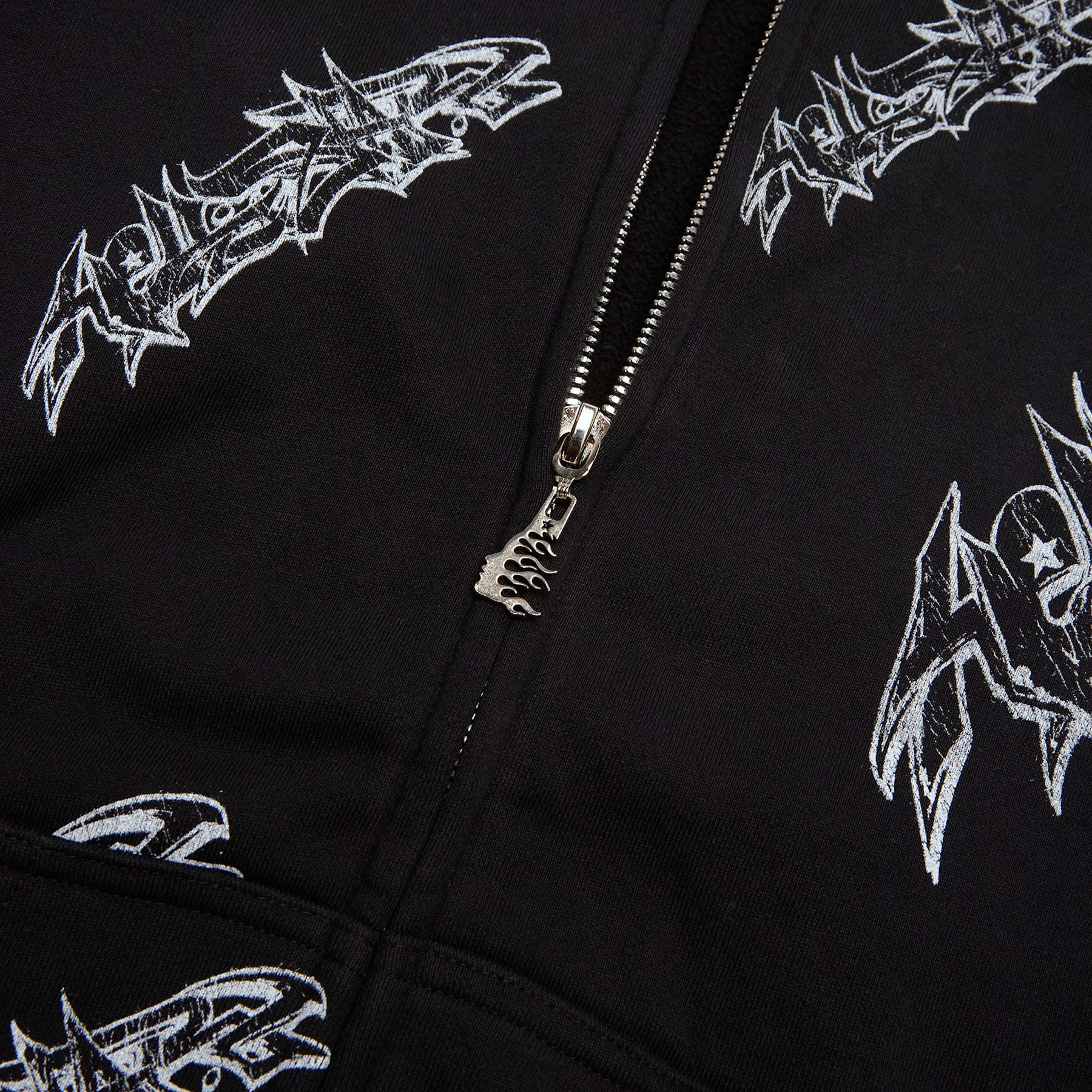 Hellstar Roll Print Graffiti Zip Up (Black) – CNCPTS