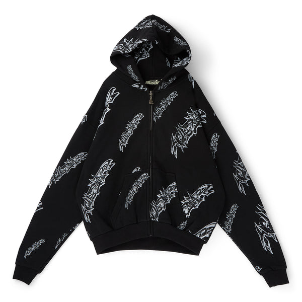 Hellstar Roll Print Graffiti Zip Up (Black) – CNCPTS