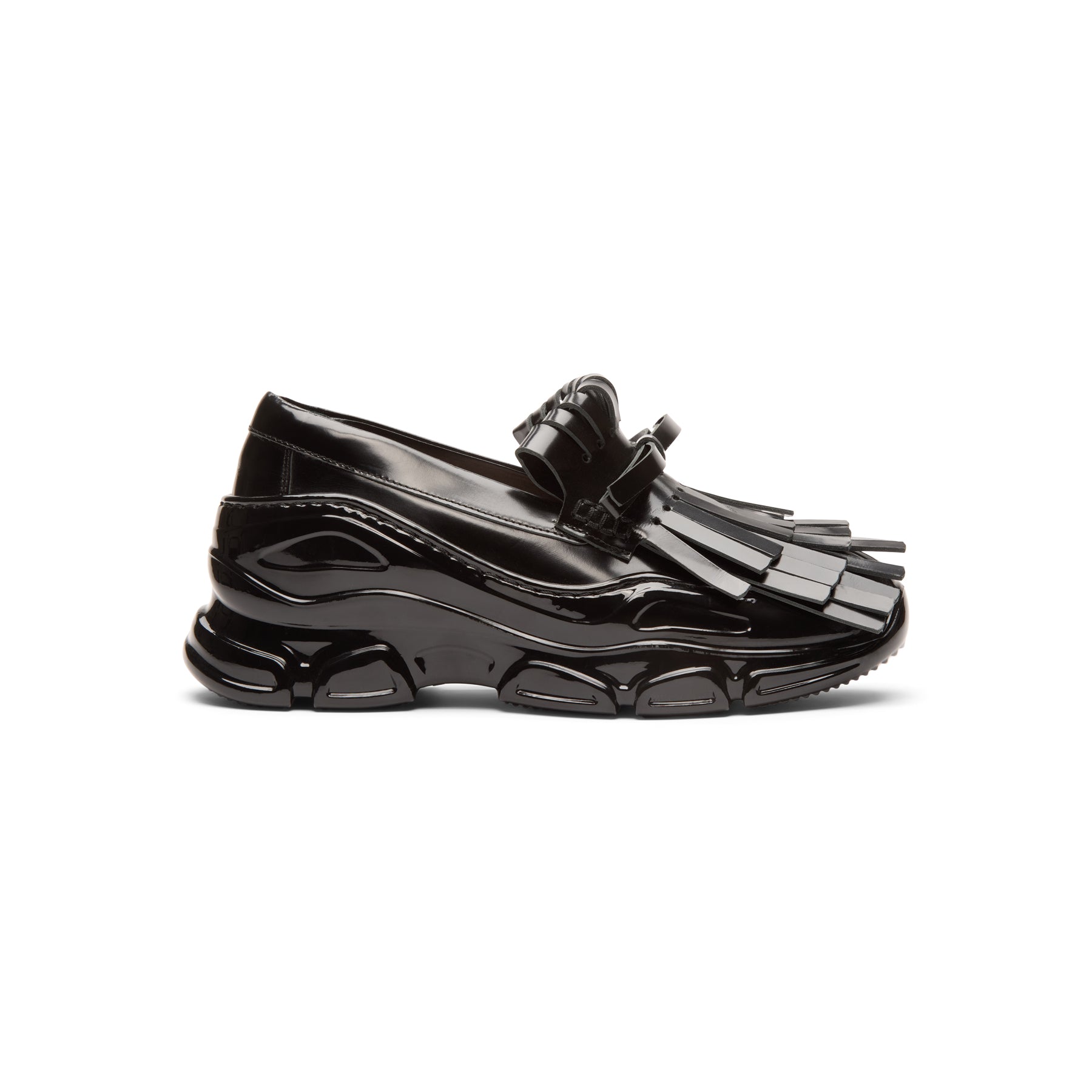Simone Rocha Fringe Tracker Loafer (Black)