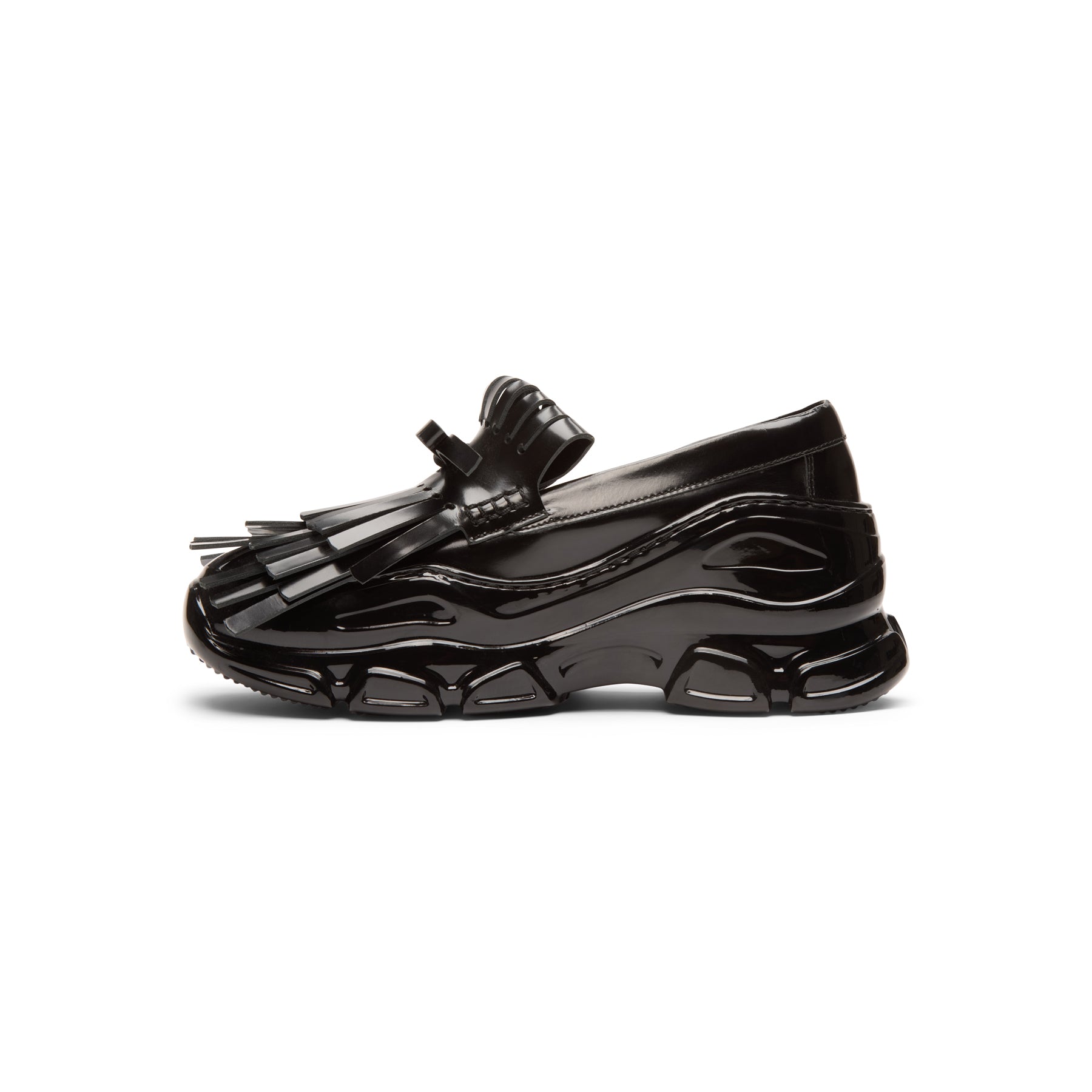 Simone Rocha Fringe Tracker Loafer (Black)