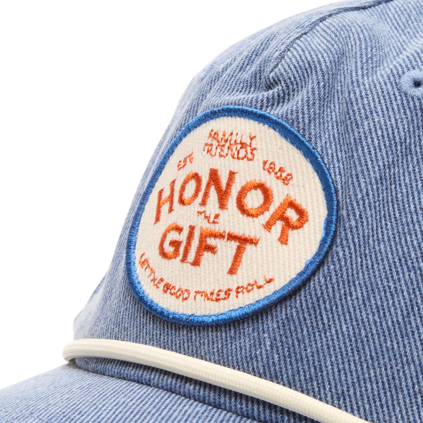 Honor The Gift EST 1998 Patch Cap B-Summer EST Patch Trucker Cap (Denim)