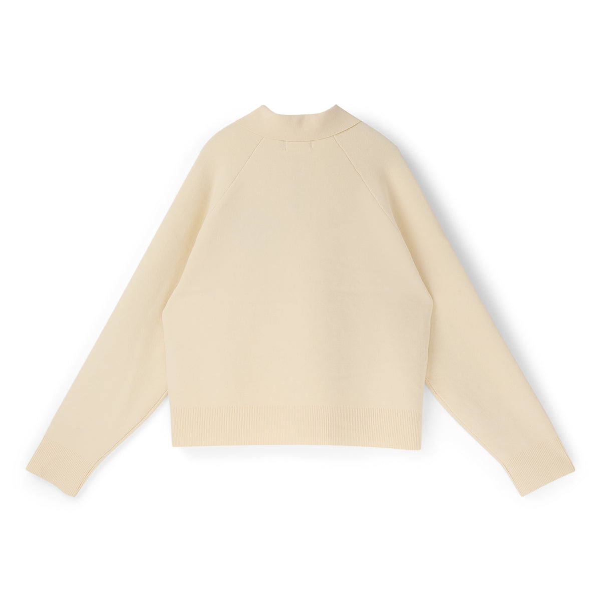 Honor The Gift Knitted Zip LS Polo (Bone)