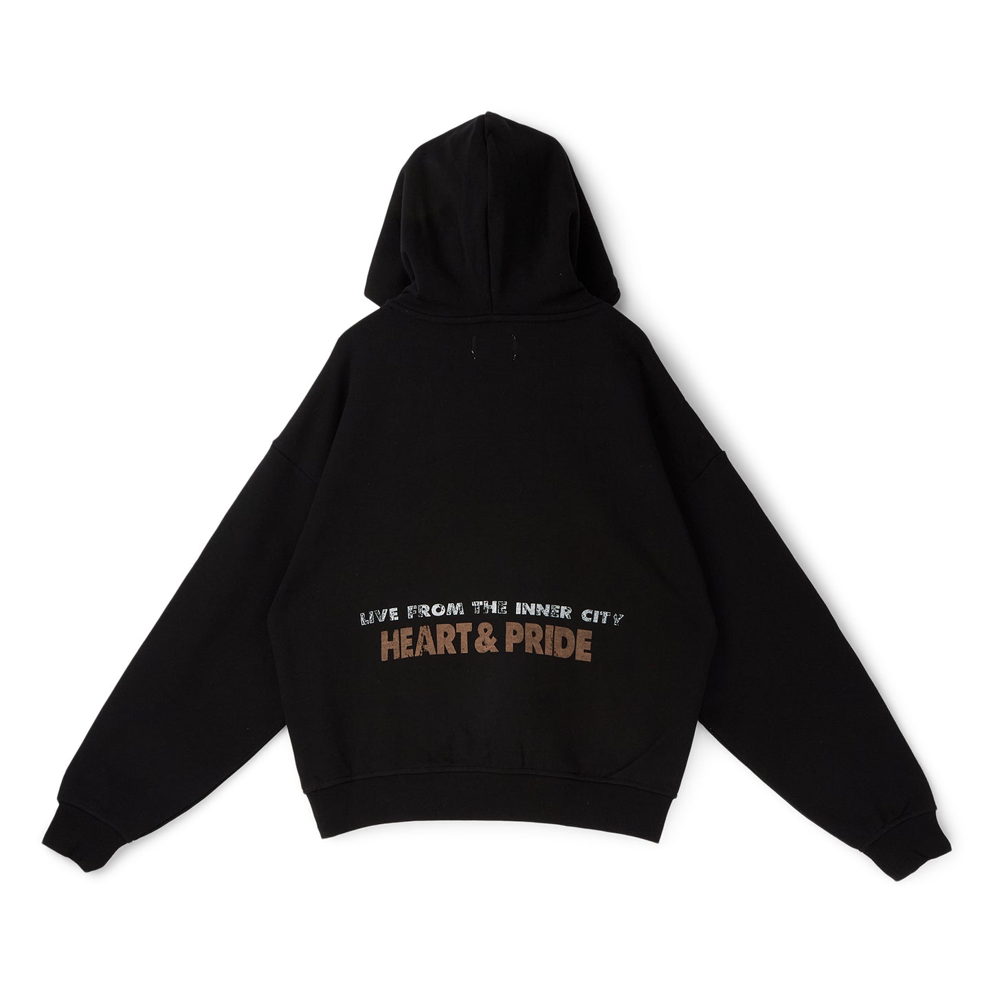 Honor The Gift Heart & Pride Hoodie (Black)