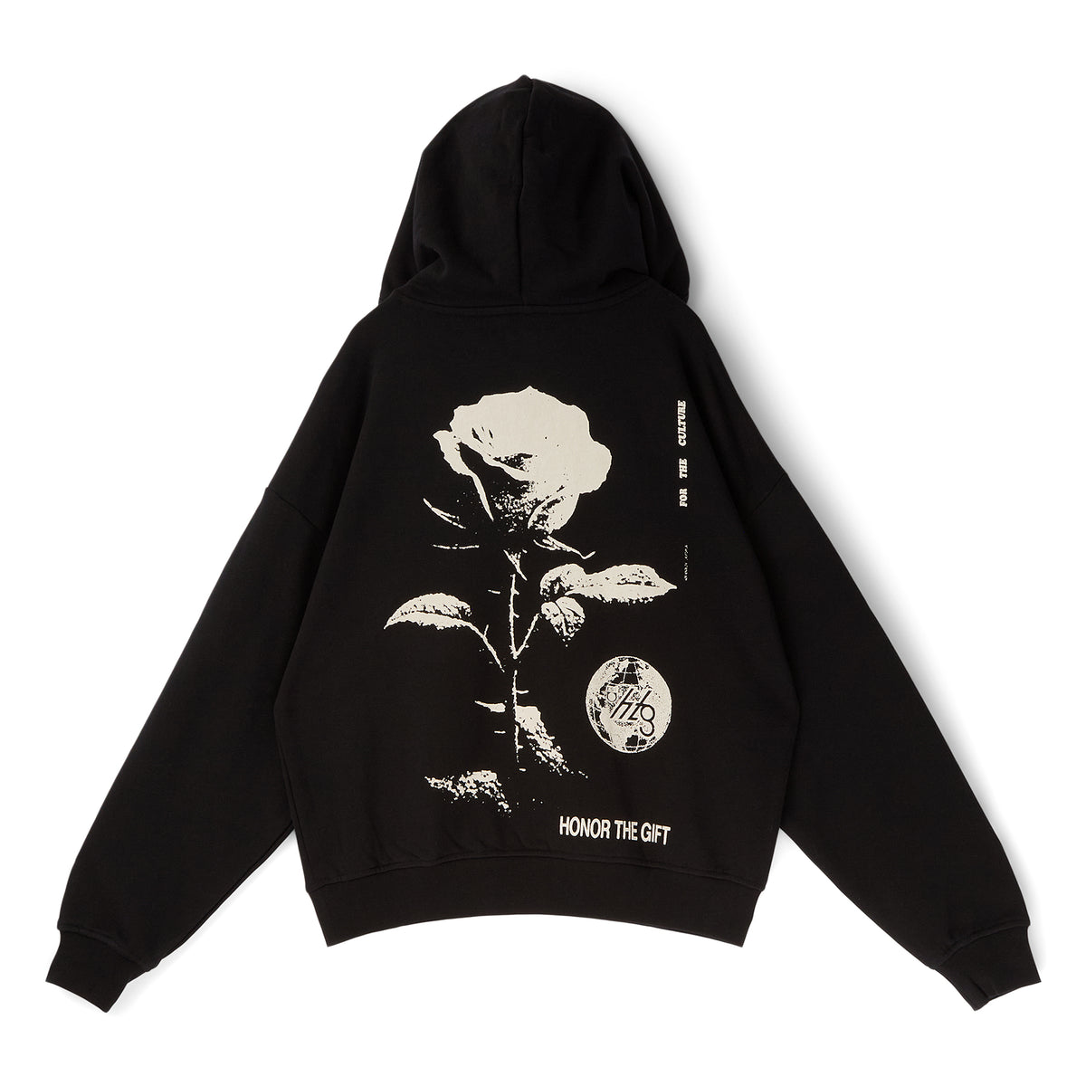 Honor The Gift Fallen Rose Hoodie (Black)
