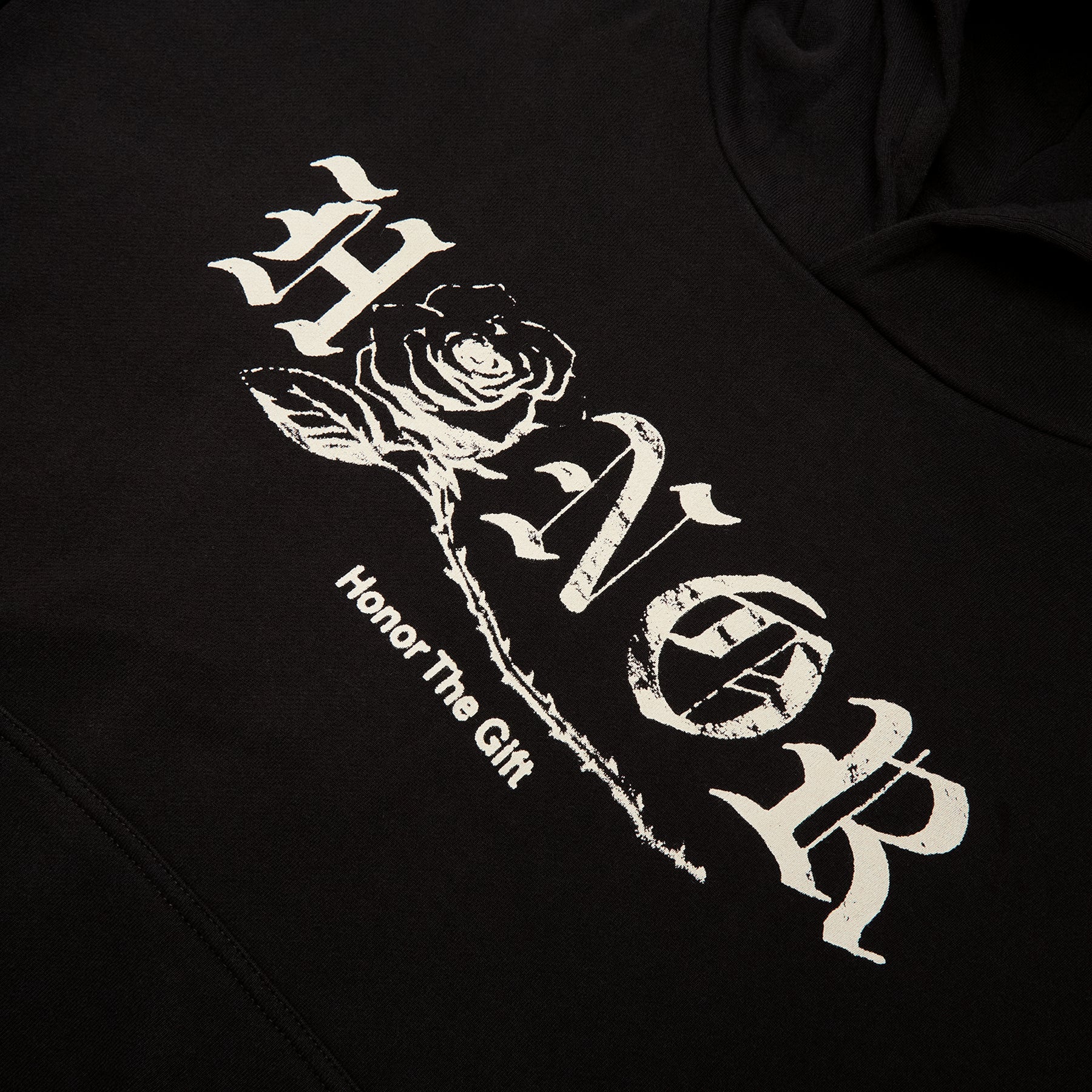 Honor The Gift Fallen Rose Hoodie (Black) – CNCPTS