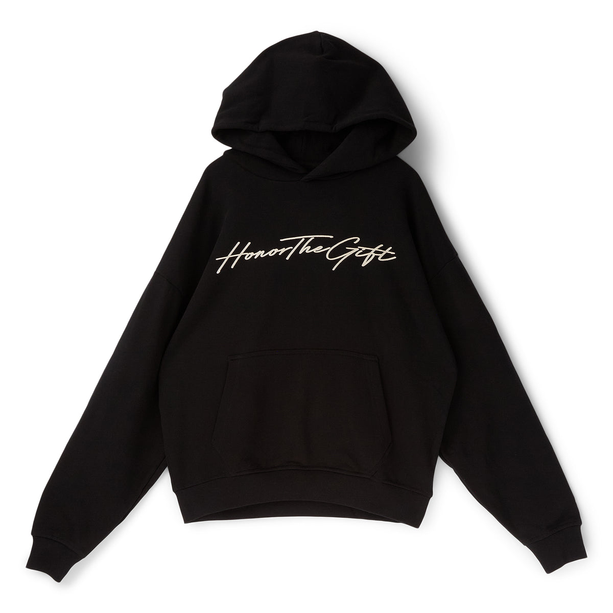 Honor The Gift Script Hoodie (Black)