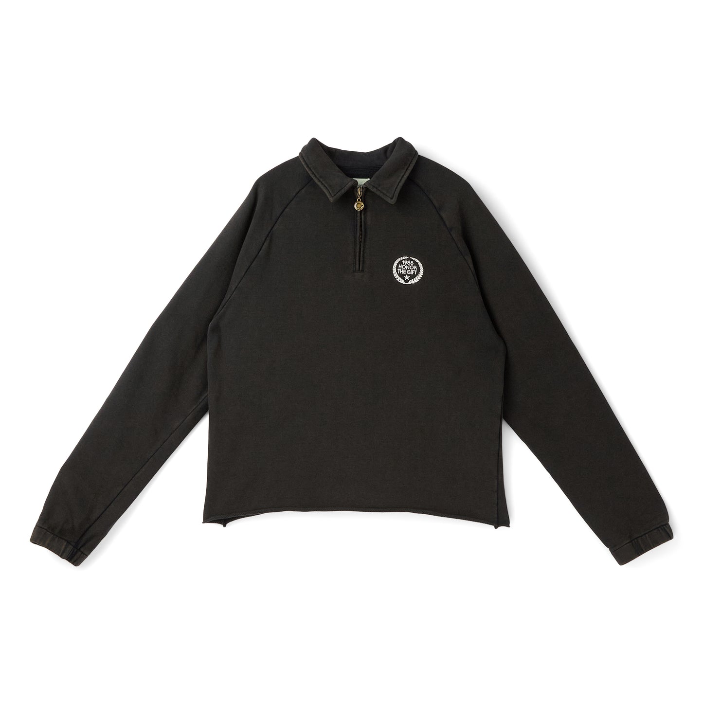 Honor The Gift Vintage Terry Quarter Zip (Vintage Black)