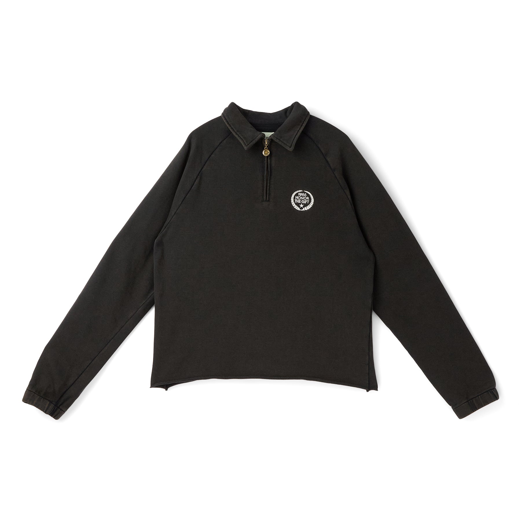 Honor The Gift Vintage Terry Quarter Zip (Vintage Black)
