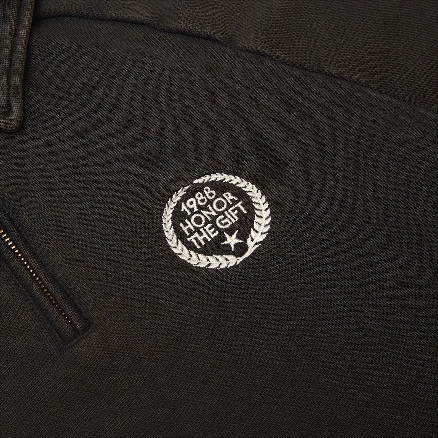 Honor The Gift Vintage Terry Quarter Zip (Vintage Black)
