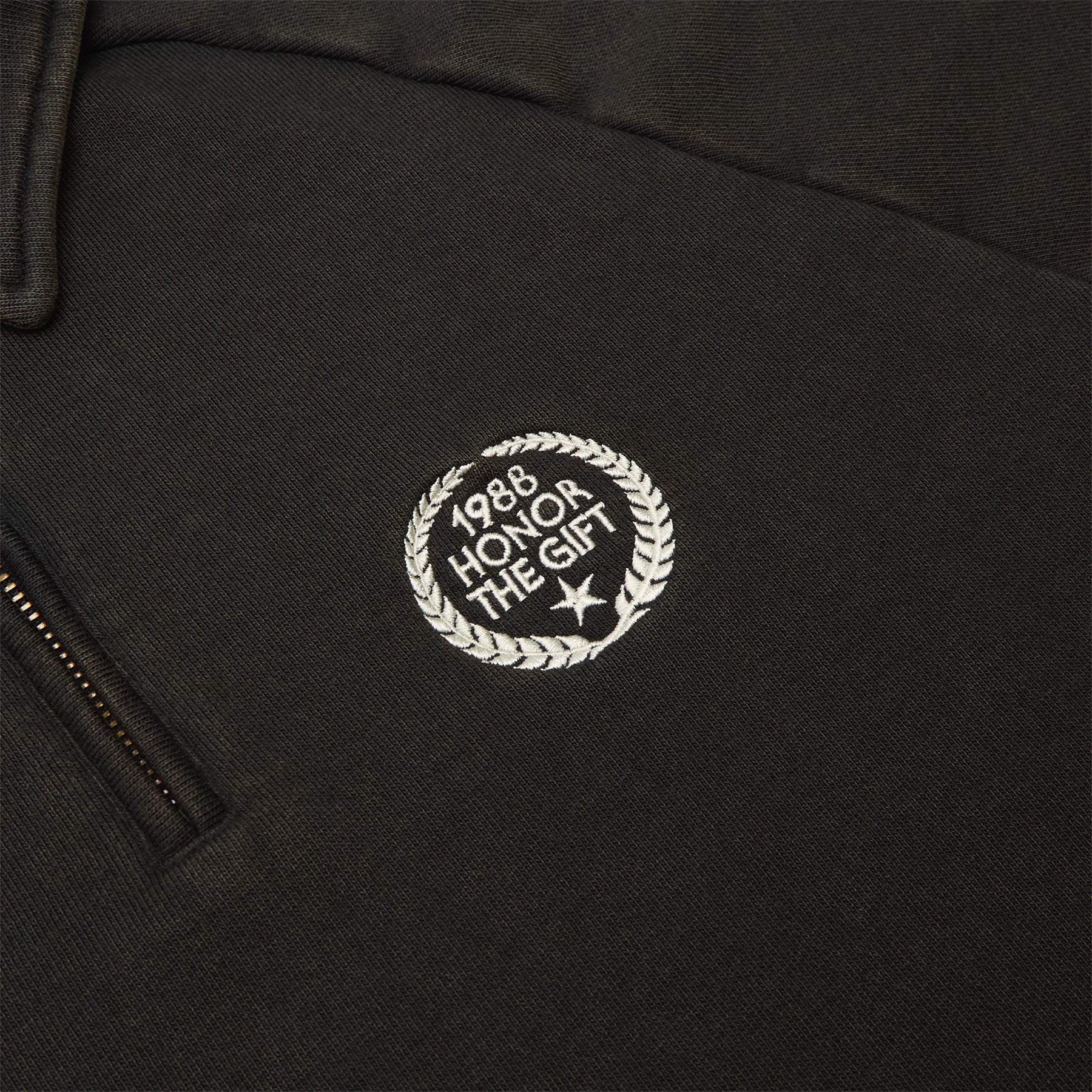 Honor The Gift Vintage Terry Quarter Zip (Vintage Black)