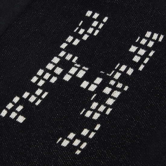 Honor The Gift Knit H Pattern Polo (Black)