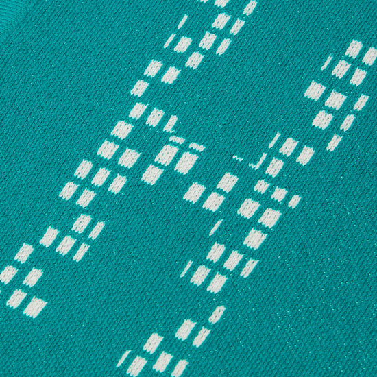 Honor The Gift Knit H Pattern Polo (Teal)