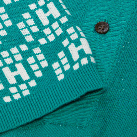 Honor The Gift Knit H Pattern Polo (Teal)