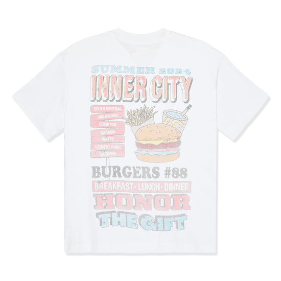 Honor The Gift B-Summer HTG Burgers Short Sleeve Tee (White)