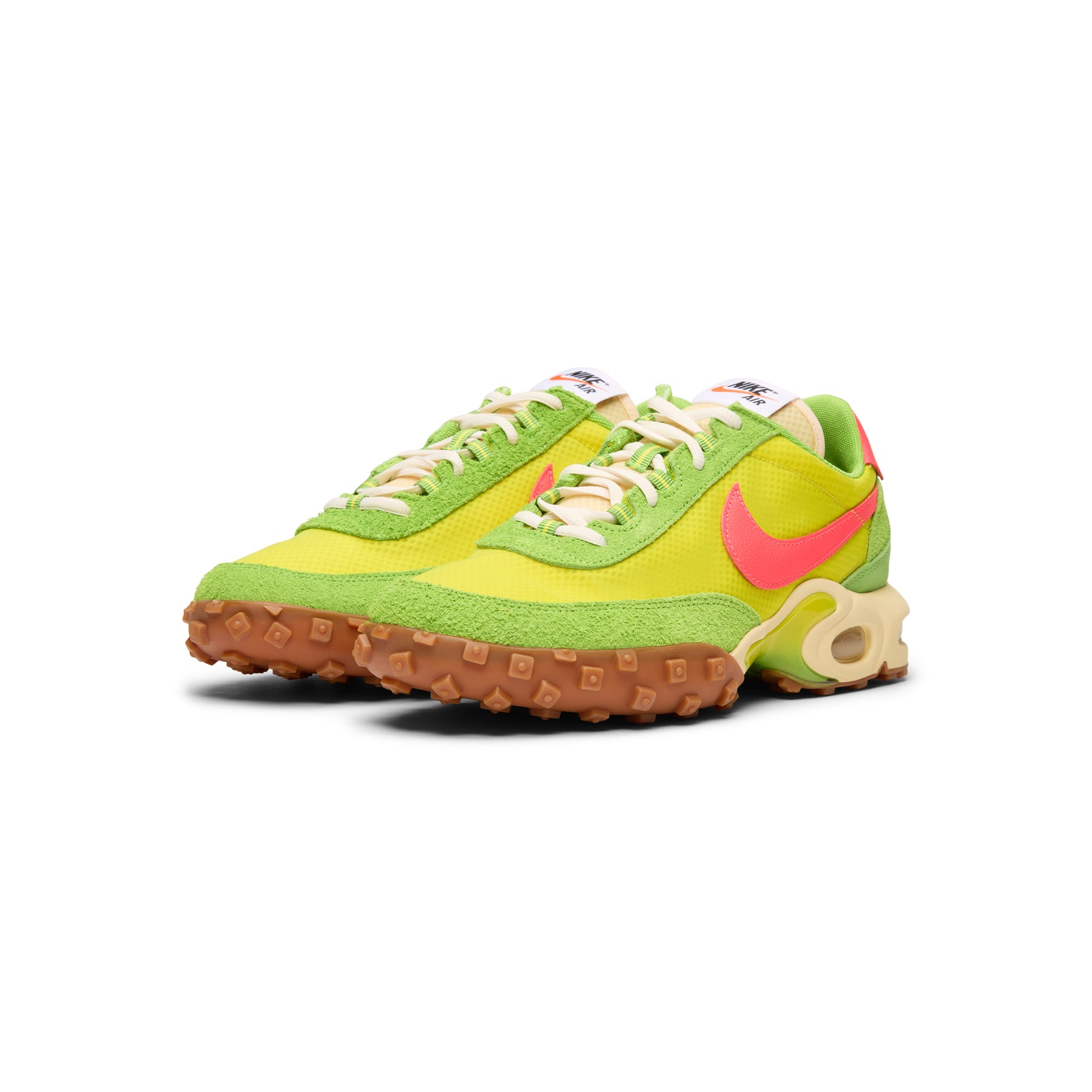Nike Air Max Waffle SP 2 (Electrolime/Flash crimson-Gum med brown)