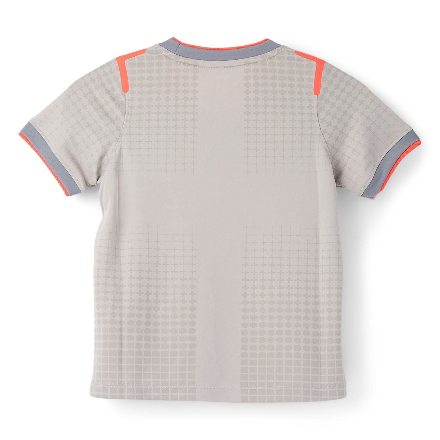 Nike x England x Palace Kids' Short-Sleeve Soccer Top (Pewter Grey/Bright Crimson)